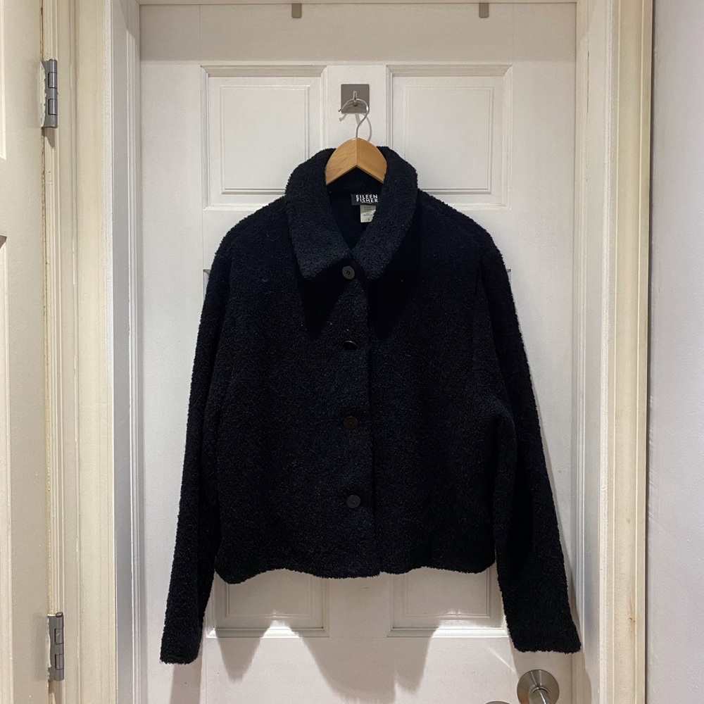 Eileen Fisher Wool Boucle Blazer Jacket